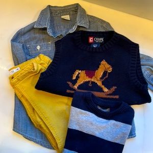 Boys ensemble, JCrew, Chaps, Zara